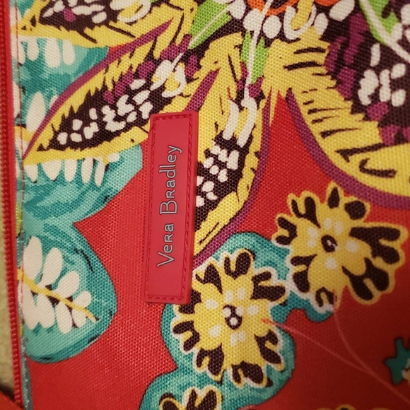 Waterproof Red Paisley Tote Bag - Picture 2 of 4